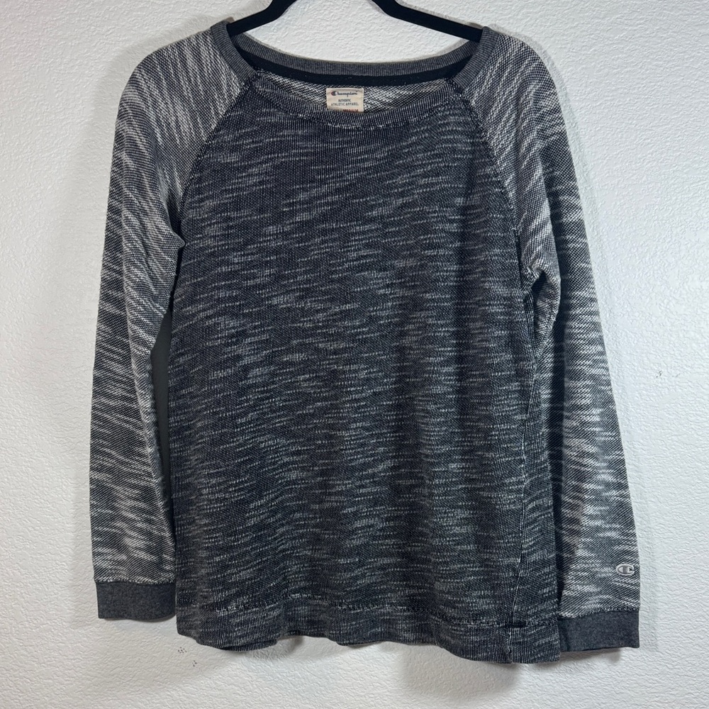 Champion Men's Charcoal Heather Long Sleeve Tee
